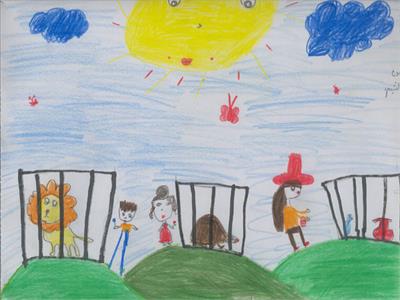 سیده ساناز انگجی، کلاس دوم از دبستان منان