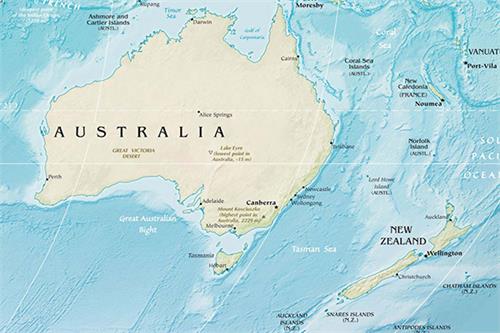 پیشرفت‌ها در یادگیری جغرافیا در استرالیا و نیوزیلند