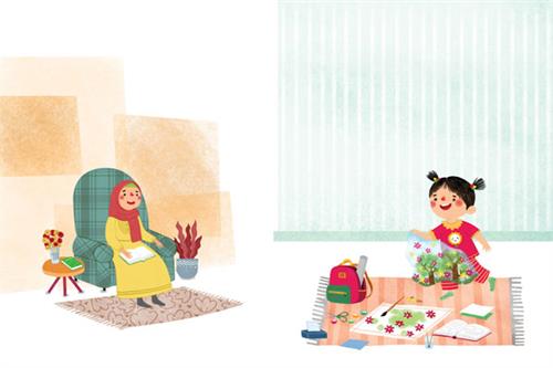 روسری بهاری بسازیم (با کمک بزرگ‌ترها)