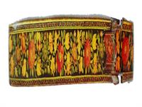 قلمدان دوره صفوی با موضوع گل و بوته اثر استاد رحیم دکنی