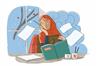دختر پشت واژه‌ها