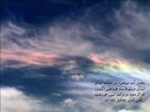 دنباله های شیمیایی و دنباله های ابری