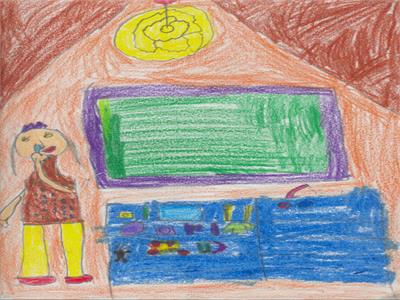 ثناء حمیدی، کلاس سوم ابتدایی، از مدرسه ایران زمین ـ تهران