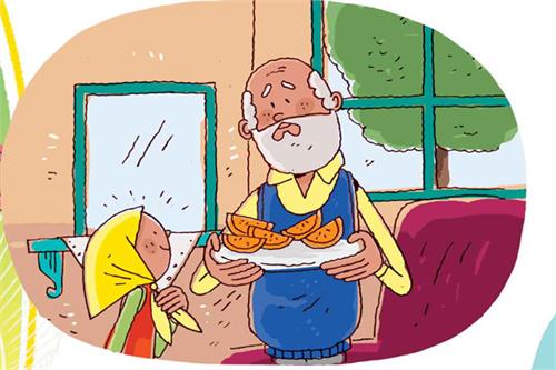 نوشین و بابابزرگ میوه چین