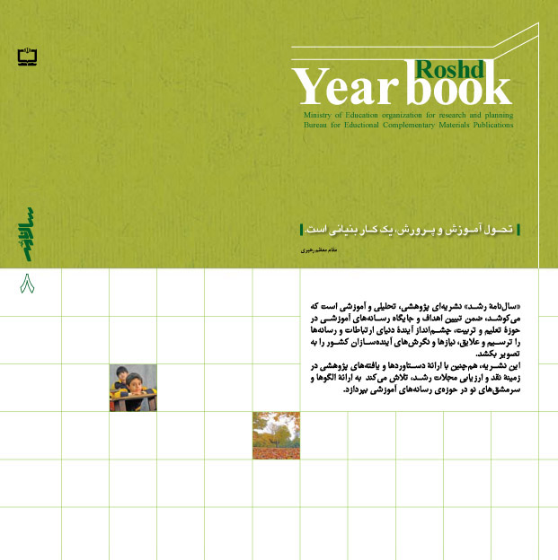 پشت جلد سالنامه‌ی رشد. شماره‌ی 8