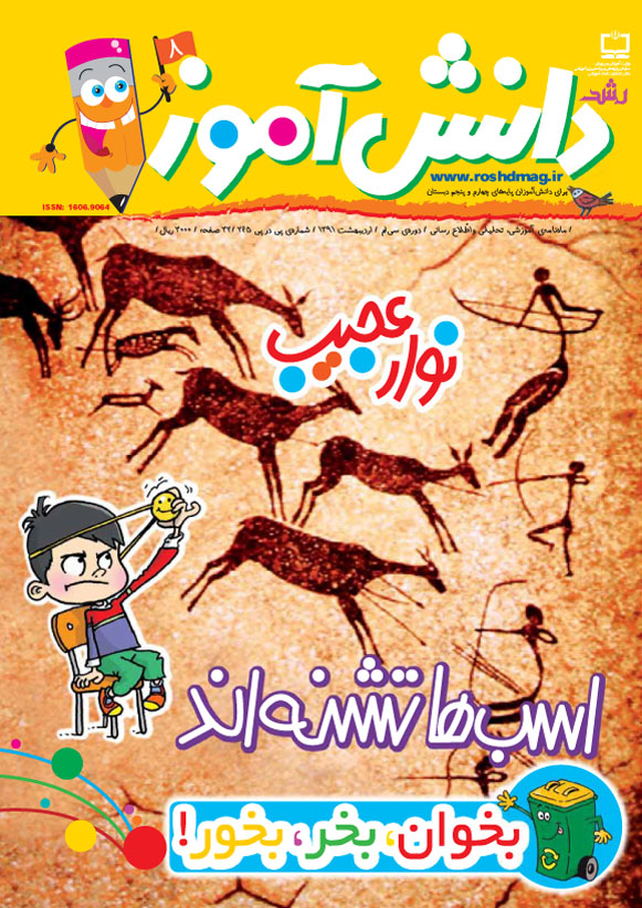 رشد دانش‌آموز، شماره 8، اردیبهشت 91