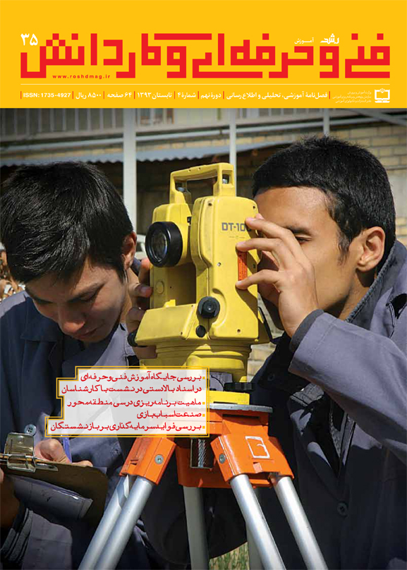 رشد آموزش فنی‌حرفه‌ای. شماره 35. تابستان 93