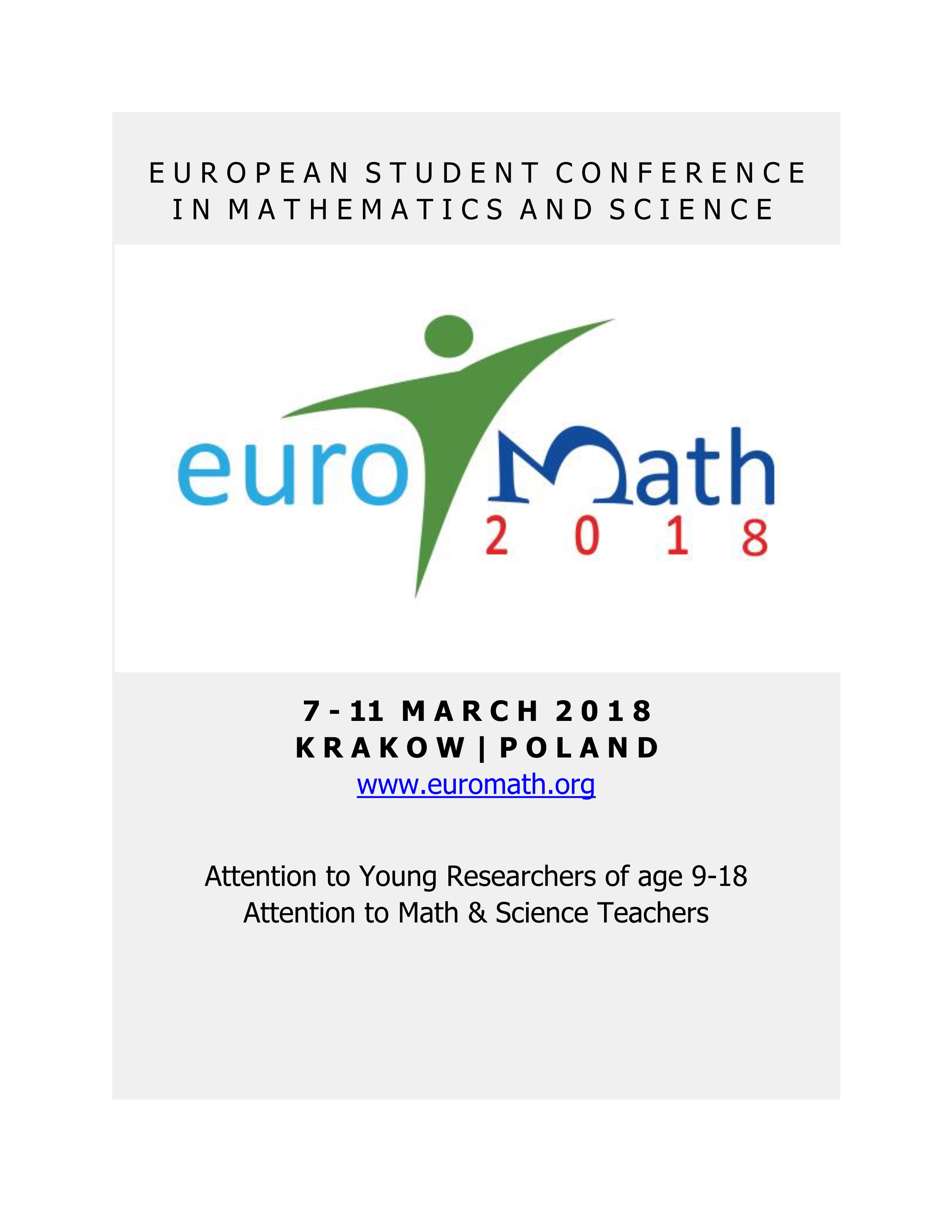 EUROMATH 2018 promo