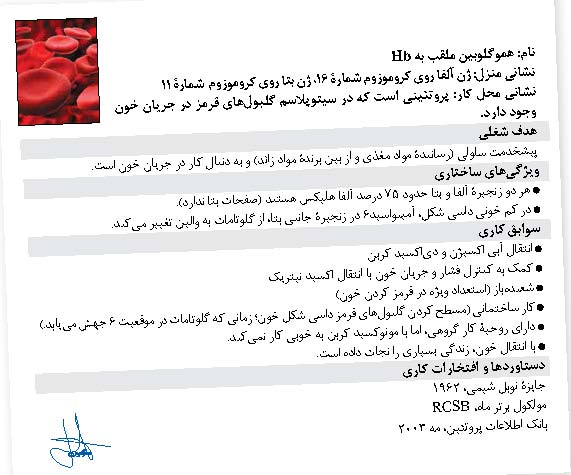 رزومه پروتئین،