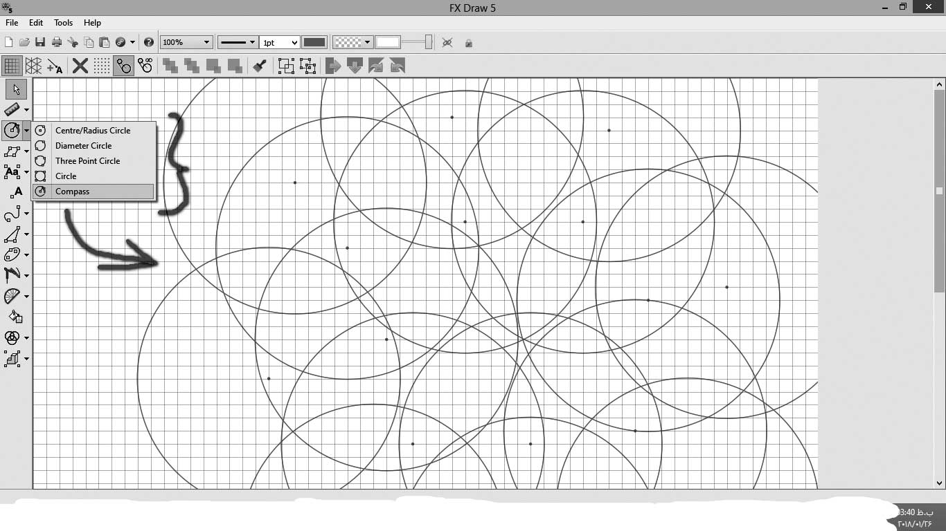 طراحی و رسم توابع ریاضی و اشکال هندسی به کمک نرم افزار