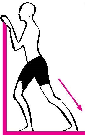 کشش عضله‌های پشت ساق پا