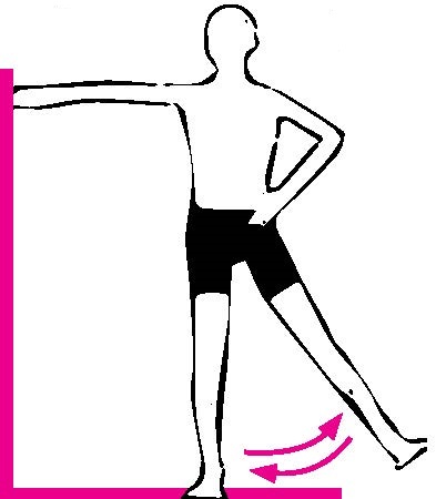 به عقب کشیدن عضله‌های پشت پا