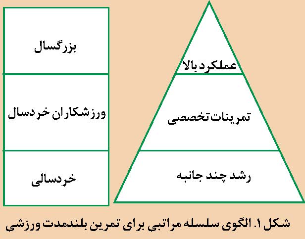 الگوی سلسله مراتبی برای تمرین بلندمدت ورزشی