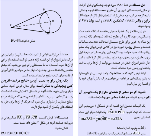 روش هایی برای طرح مسئله در هندسه
