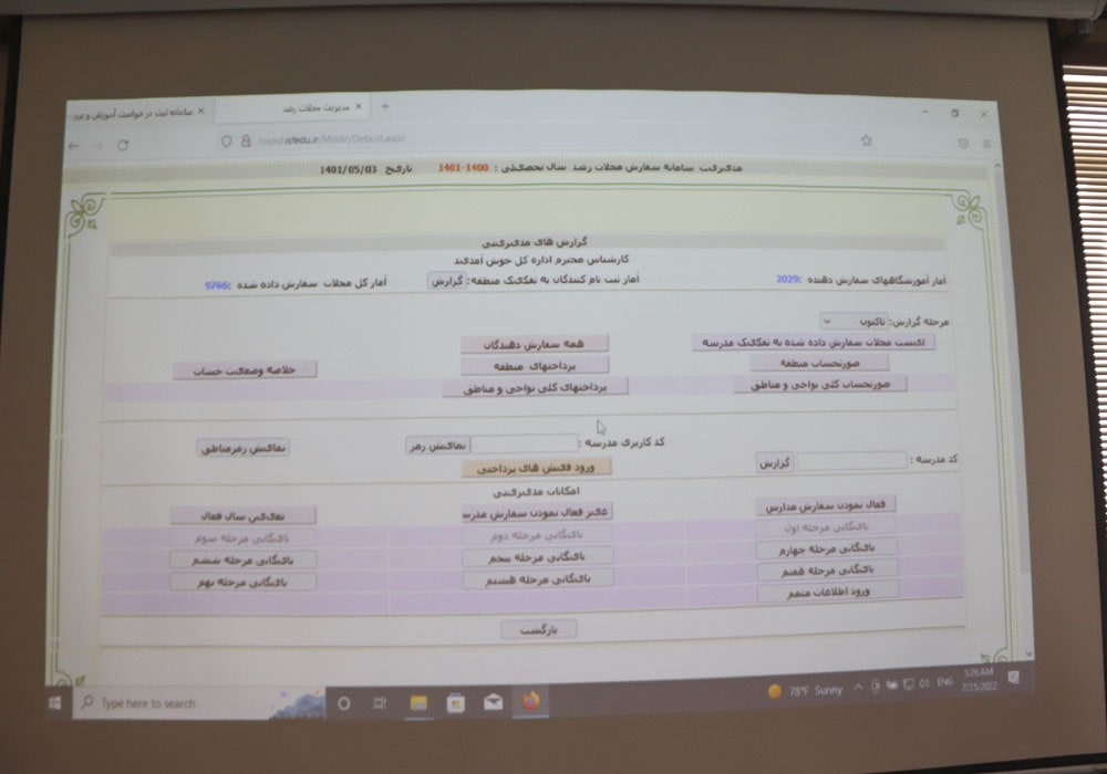 بیستمین گردهمایی سراسری معاونان و نمایندگان نشریات رشد استان‌ها مقدس