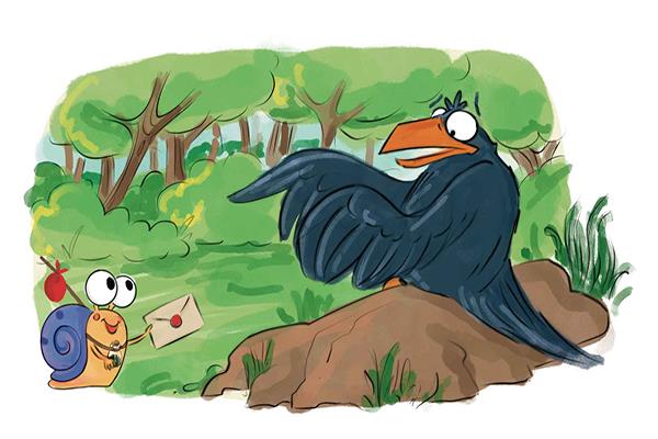 همسفر سوم، کلاغی به نام زودحرف